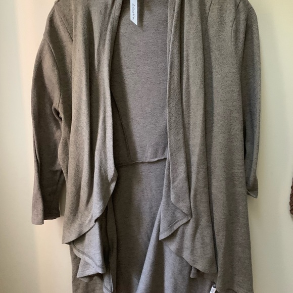 NY Collection Waterfall Cardigan - Picture 7 of 10